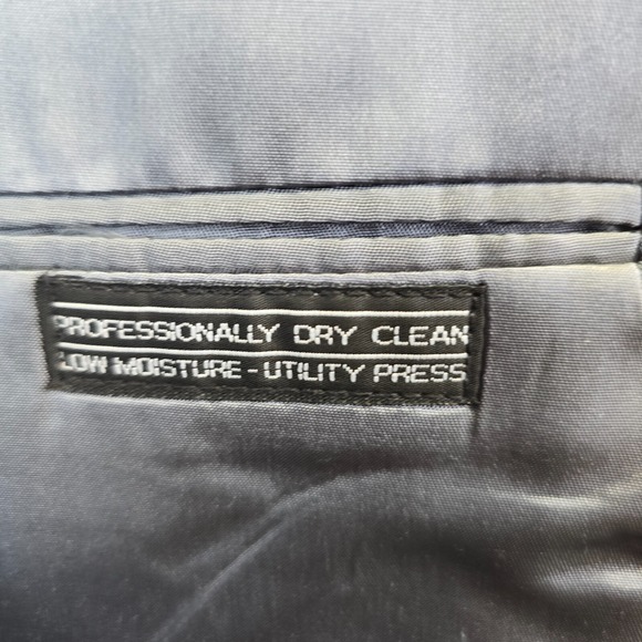 Stafford Suit Jacket Mens 44 Gray Wool Houndstooth Blazer Sports Coat Western - Picture 11 of 16